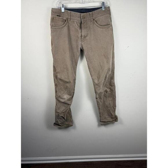 Kuhl Rydr Pants 32x32 Tan Brown Tapered Articulated Knees Outdoor Gorpcore - Picture 1 of 7